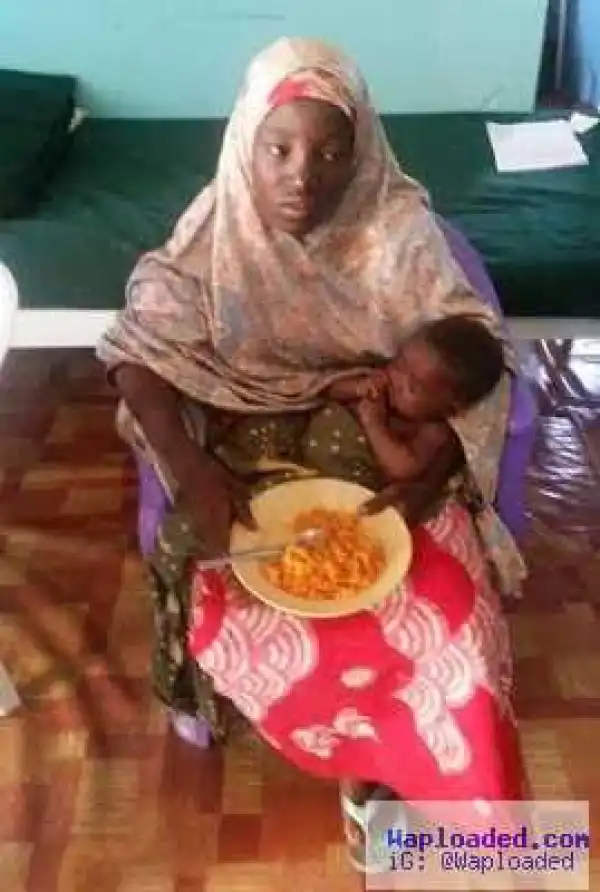 See photos of the rescued Chibok girl, her baby and her Boko Haram husband